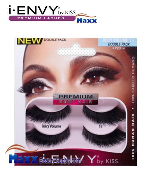 4 Package - Kiss i Envy Double Pack Juicy Volume 14 Eyelashes - KPED14